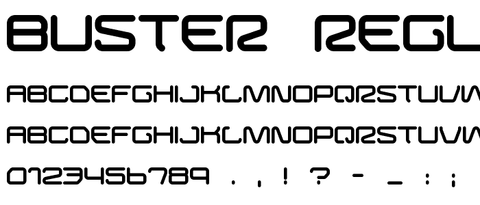 Buster Regular font
